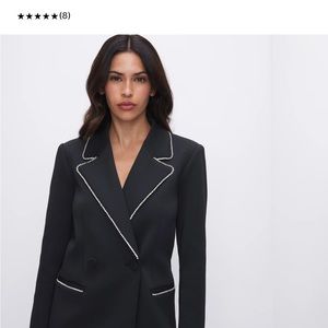 Good American Scuba Crystal Blazer😊